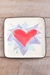 Flaming Heart Square Plate (Small/Large - Orange or Violet Flames) - LO-PS5