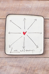 Love All Ways Square Plate (Small/Large) 