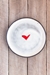 Love (heart) Round Plate (Small/Large) - L-KXM