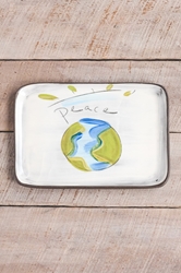 World Peace Rectangle Plate 